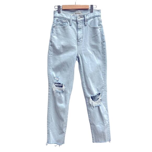 Madewell The Momjean Denim Raw-Hem Edition Size 23 - Picture 1 of 16